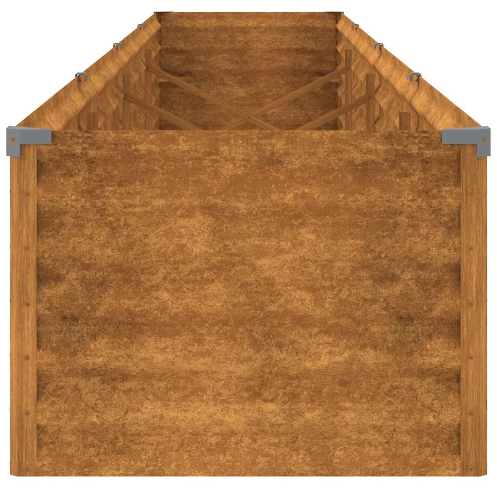 Verhoogde tuinbak 386x50x36 cm cortenstaal is nu te koop bij PeponiXL, paradijselijk wonen!