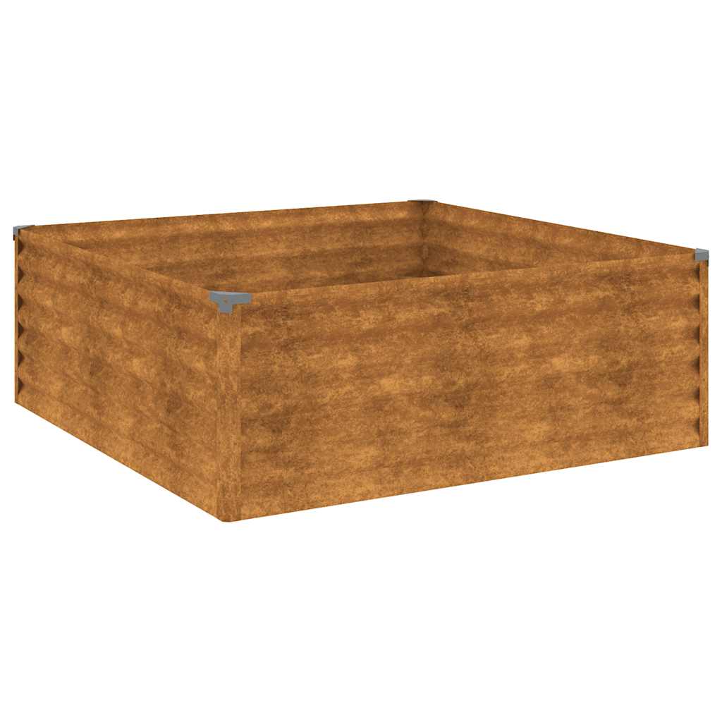 Plantenbak verhoogd 100x100x36 cm cortenstaal is nu te koop bij PeponiXL, paradijselijk wonen!