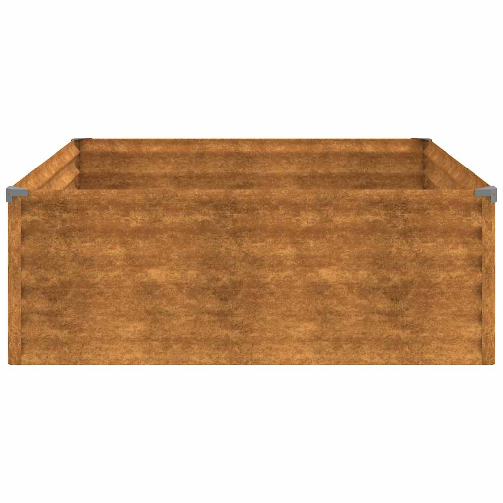 Plantenbak verhoogd 100x100x36 cm cortenstaal is nu te koop bij PeponiXL, paradijselijk wonen!