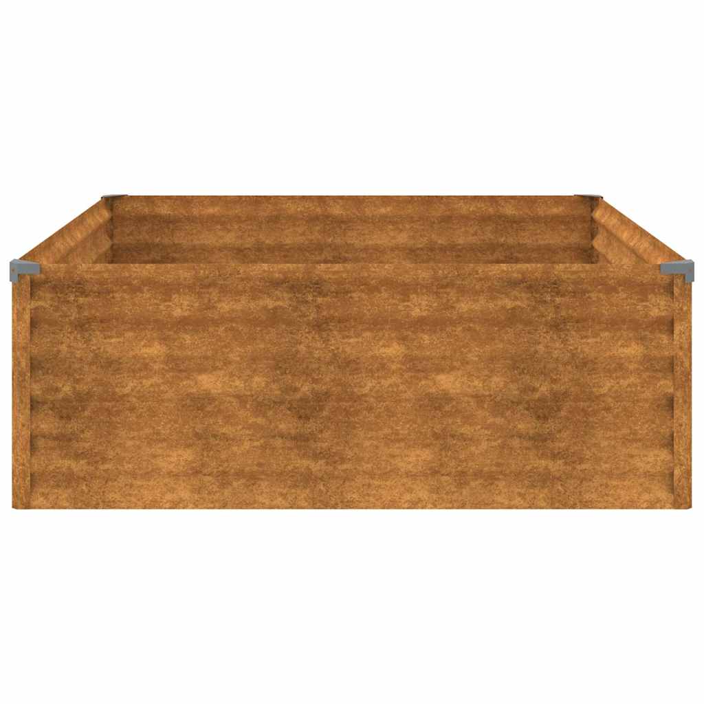 Plantenbak verhoogd 100x100x36 cm cortenstaal is nu te koop bij PeponiXL, paradijselijk wonen!