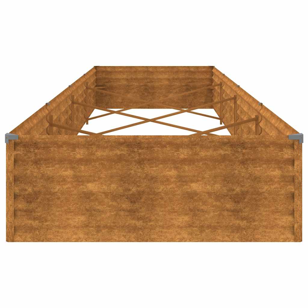 Plantenbak verhoogd 387x100x36 cm cortenstaal is nu te koop bij PeponiXL, paradijselijk wonen!