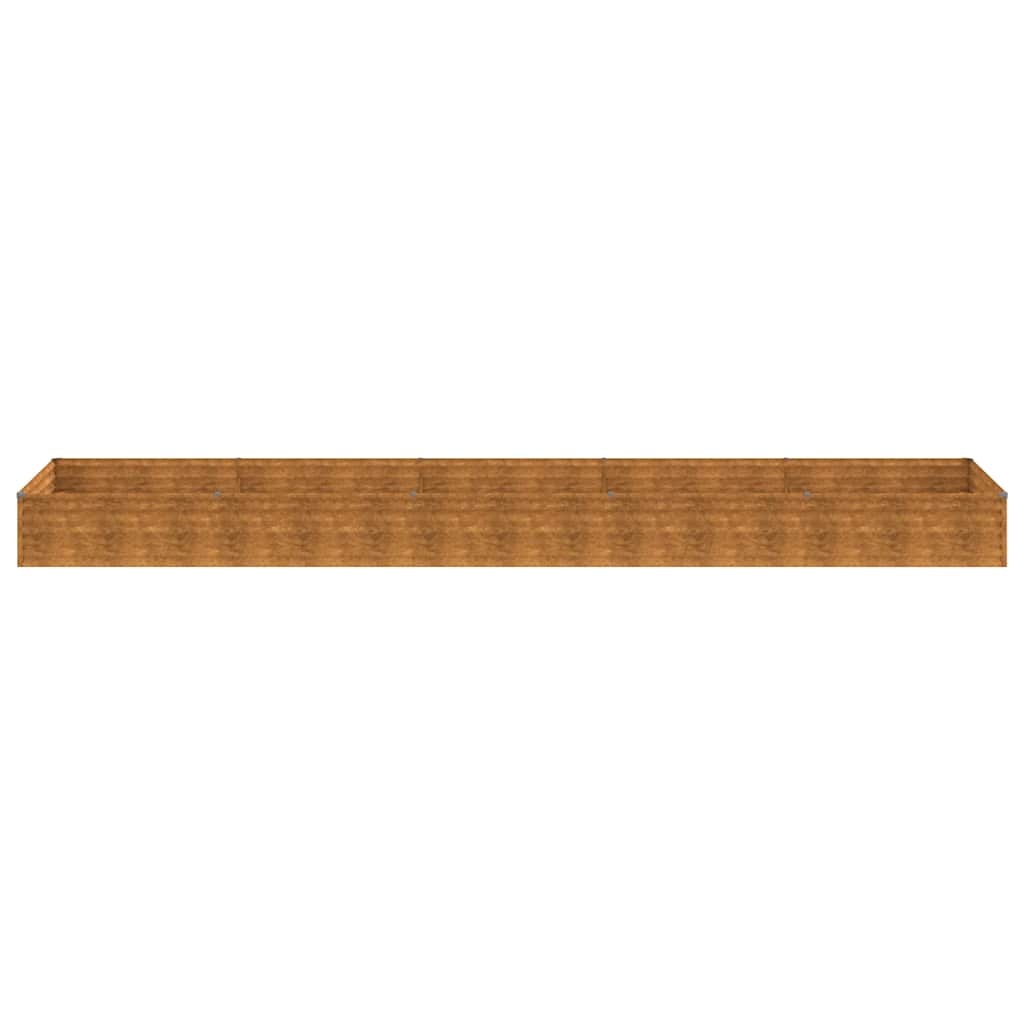 Plantenbak verhoogd 482x100x36 cm cortenstaal is nu te koop bij PeponiXL, paradijselijk wonen!