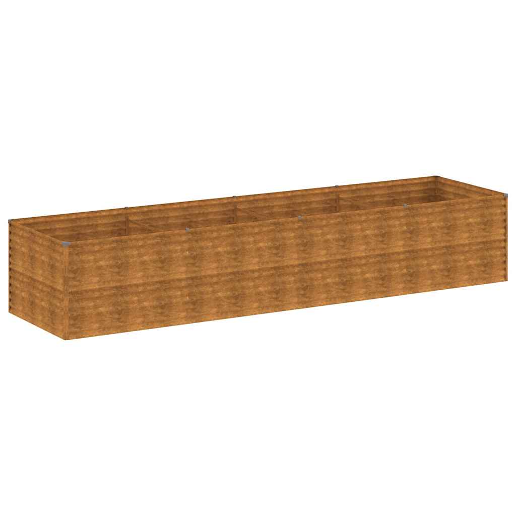 Plantenbak verhoogd 386x100x69 cm cortenstaal is nu te koop bij PeponiXL, paradijselijk wonen!