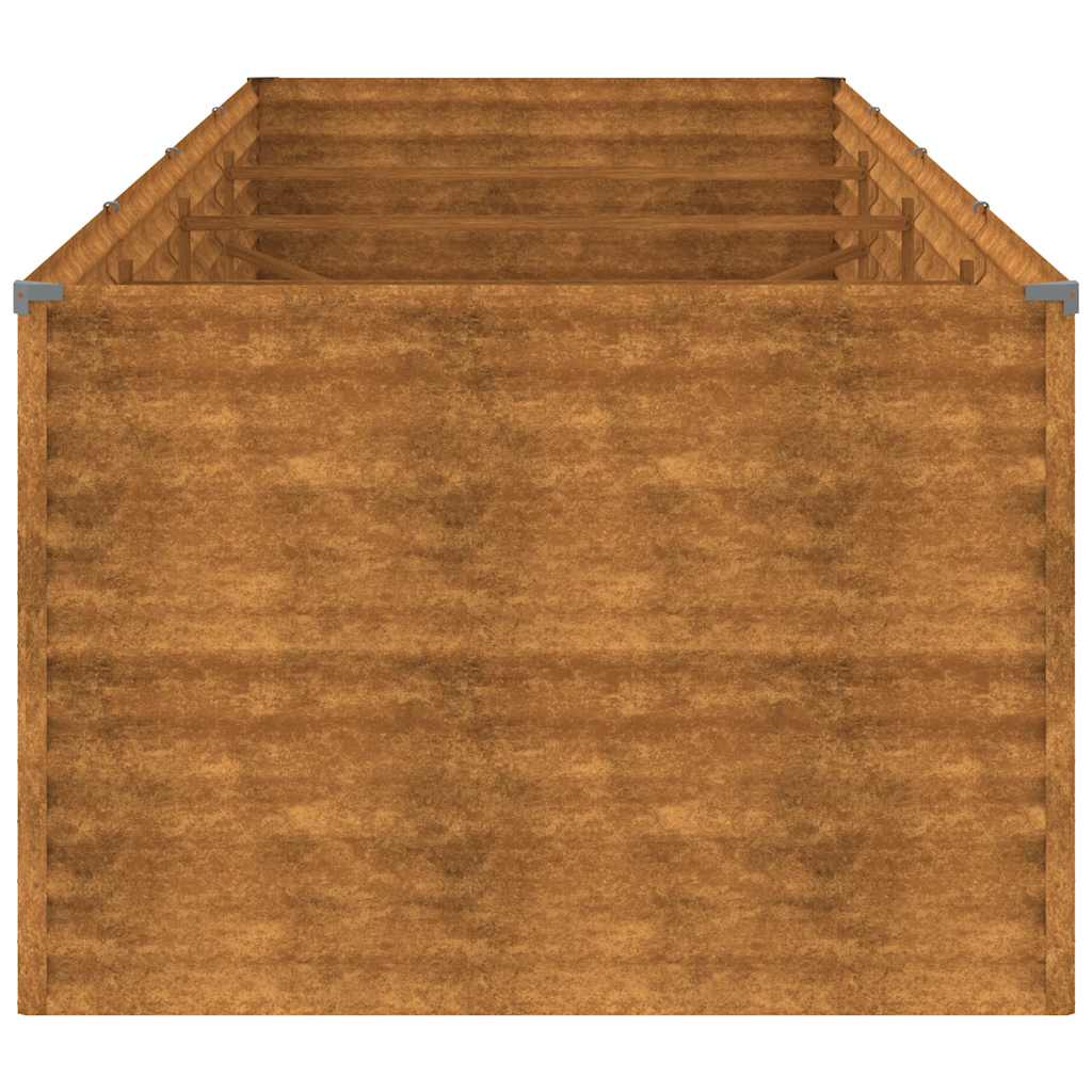 Plantenbak verhoogd 386x100x69 cm cortenstaal is nu te koop bij PeponiXL, paradijselijk wonen!