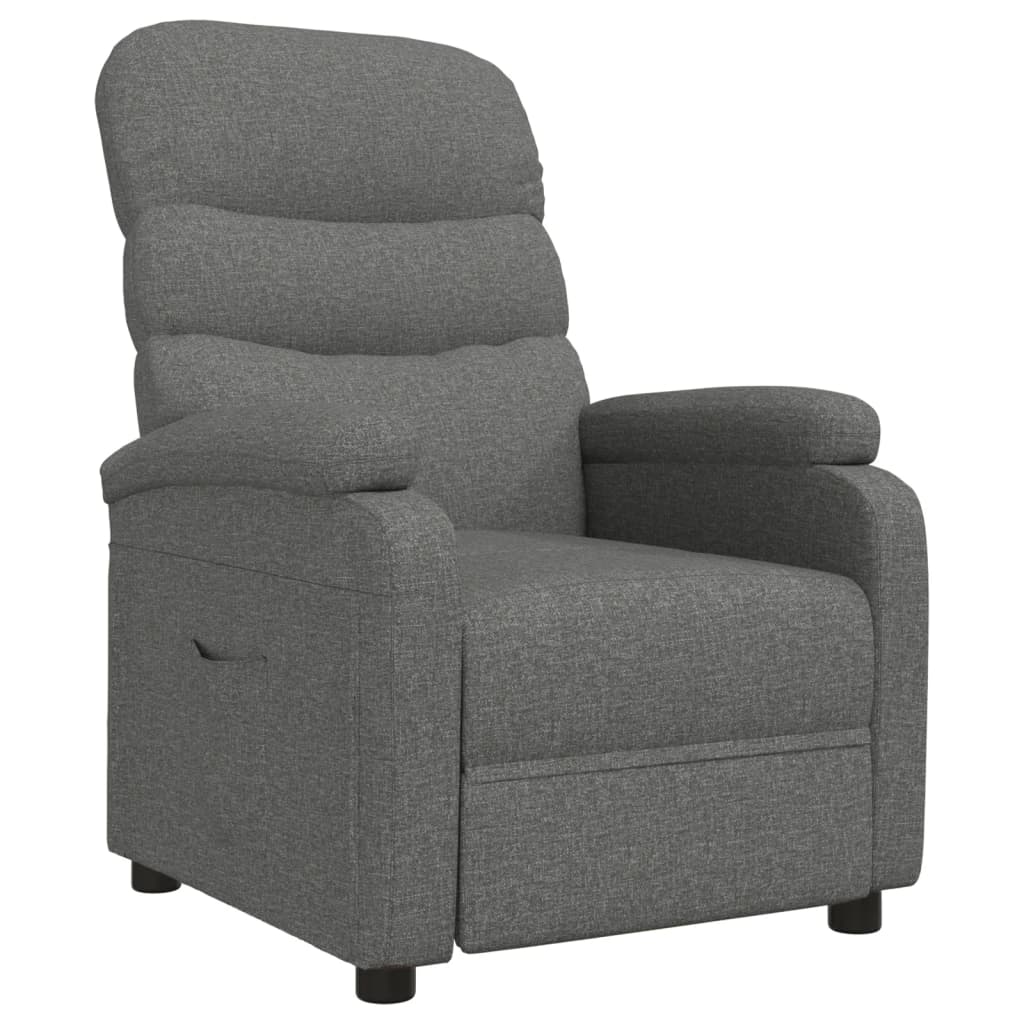 Fauteuil verstelbaar stof donkergrijs is nu te koop bij PeponiXL, paradijselijk wonen!