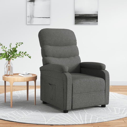 Fauteuil verstelbaar stof donkergrijs is nu te koop bij PeponiXL, paradijselijk wonen!