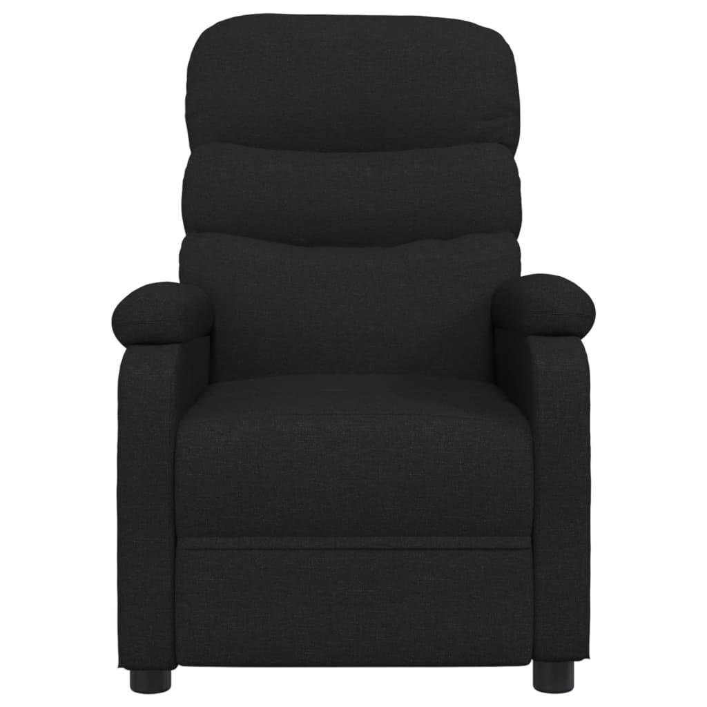 Fauteuil verstelbaar stof zwart is nu te koop bij PeponiXL, paradijselijk wonen!