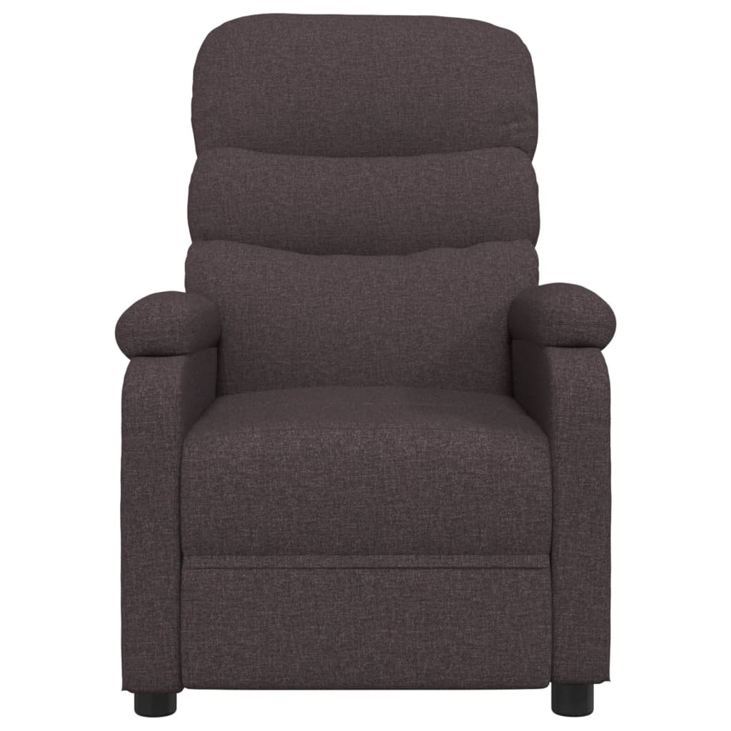 Fauteuil verstelbaar stof donkerbruin is nu te koop bij PeponiXL, paradijselijk wonen!