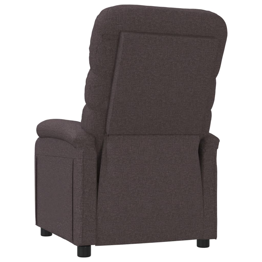 Fauteuil verstelbaar stof donkerbruin is nu te koop bij PeponiXL, paradijselijk wonen!