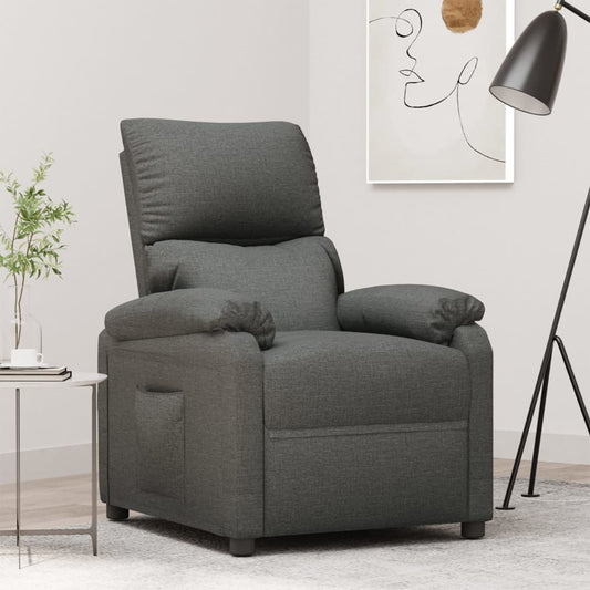 Fauteuil verstelbaar stof donkergrijs is nu te koop bij PeponiXL, paradijselijk wonen!