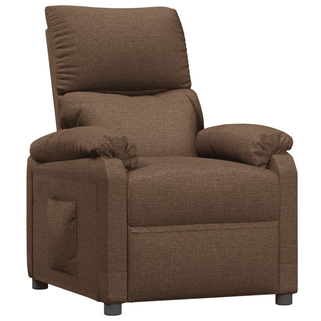 Fauteuil verstelbaar stof bruin is nu te koop bij PeponiXL, paradijselijk wonen!