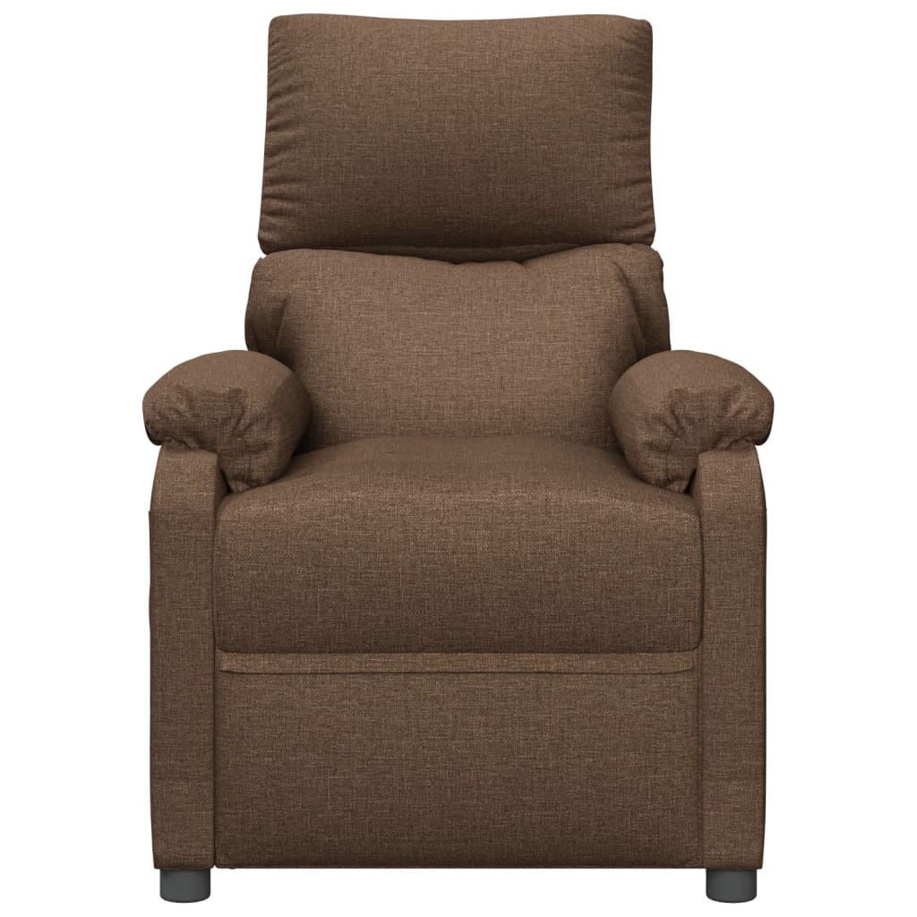 Fauteuil verstelbaar stof bruin is nu te koop bij PeponiXL, paradijselijk wonen!