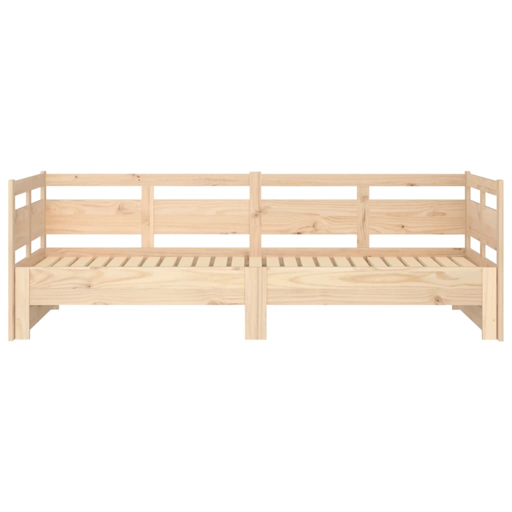 Slaapbank uitschuifbaar massief grenenhout 2x(90x200) cm is nu te koop bij PeponiXL, paradijselijk wonen!