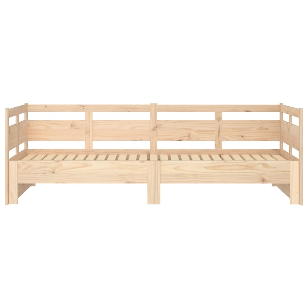 Slaapbank uitschuifbaar massief grenenhout 2x(90x190) cm is nu te koop bij PeponiXL, paradijselijk wonen!