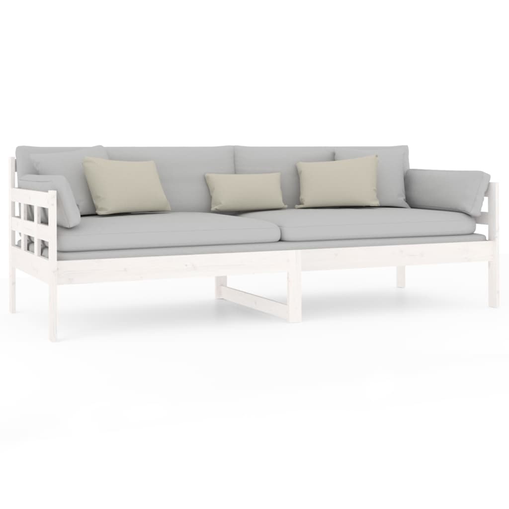 Slaapbank massief grenenhout wit 80x200 cm is nu te koop bij PeponiXL, paradijselijk wonen!