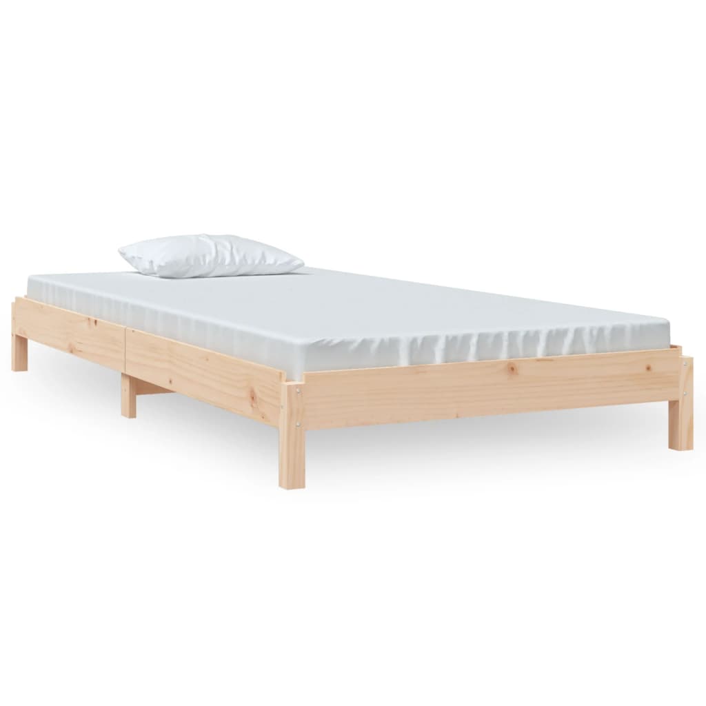 Bed stapelbaar 75x190 cm massief grenenhout is nu te koop bij PeponiXL, paradijselijk wonen!
