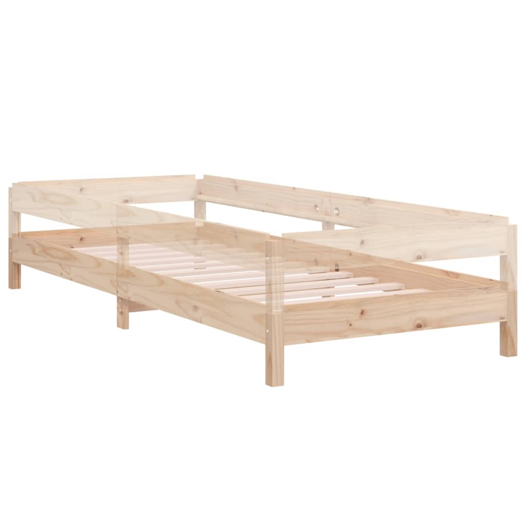 Bed stapelbaar 75x190 cm massief grenenhout is nu te koop bij PeponiXL, paradijselijk wonen!