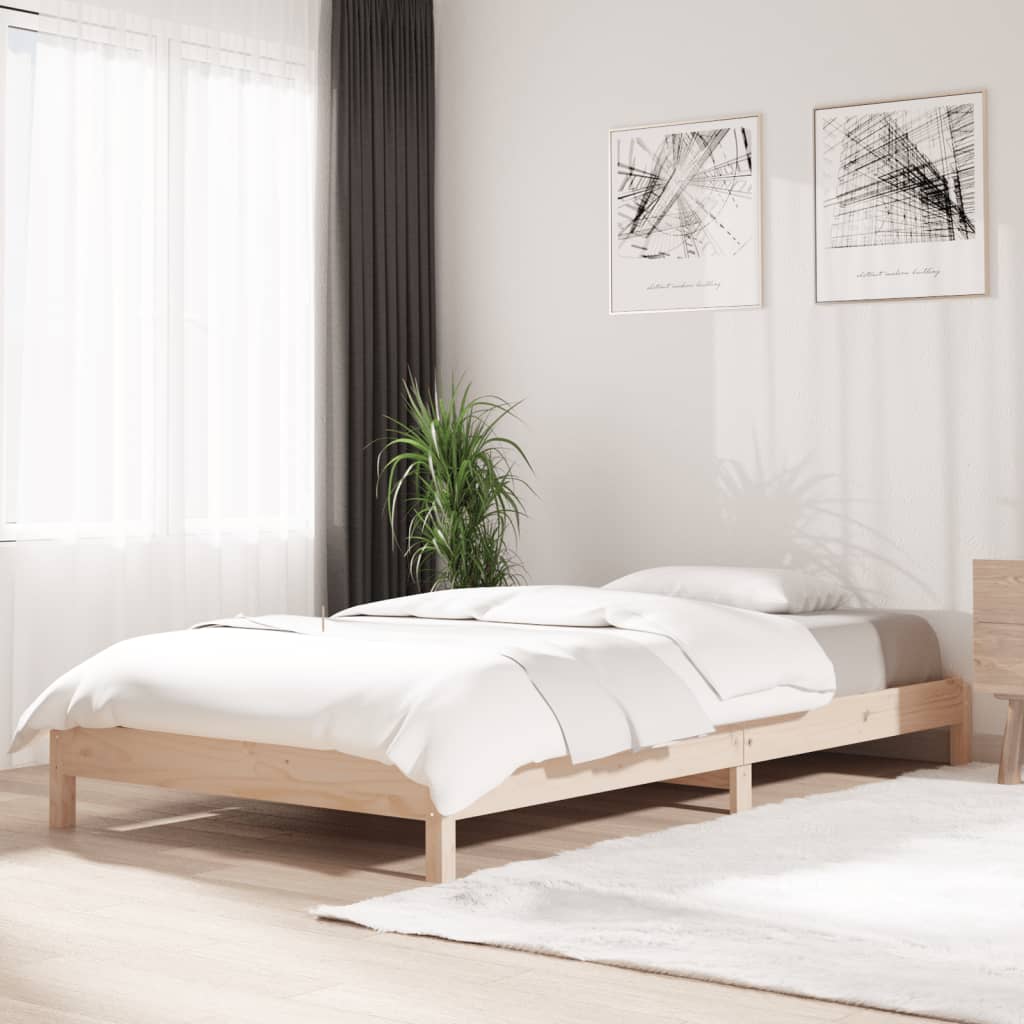 Bed stapelbaar 75x190 cm massief grenenhout is nu te koop bij PeponiXL, paradijselijk wonen!