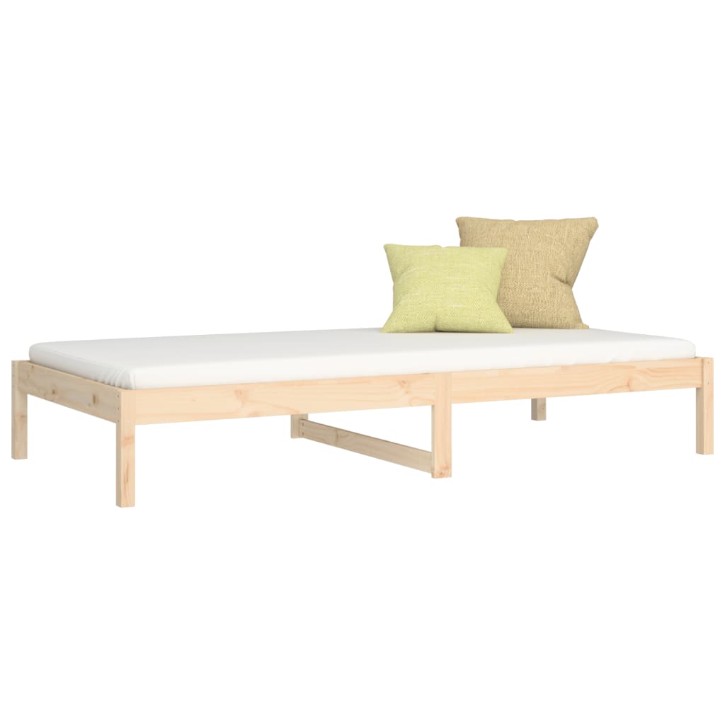 Slaapbank zonder matras 80x200 cm massief grenenhout