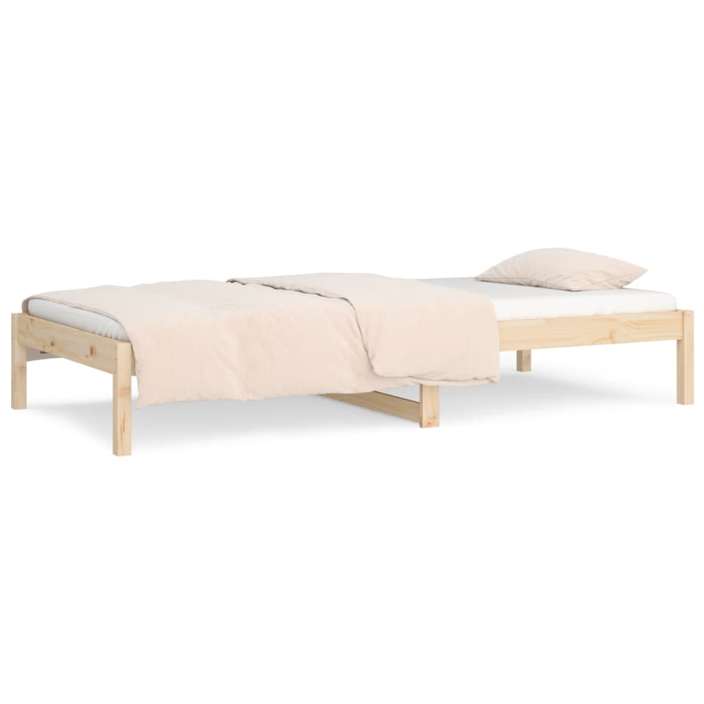 Slaapbank zonder matras 80x200 cm massief grenenhout