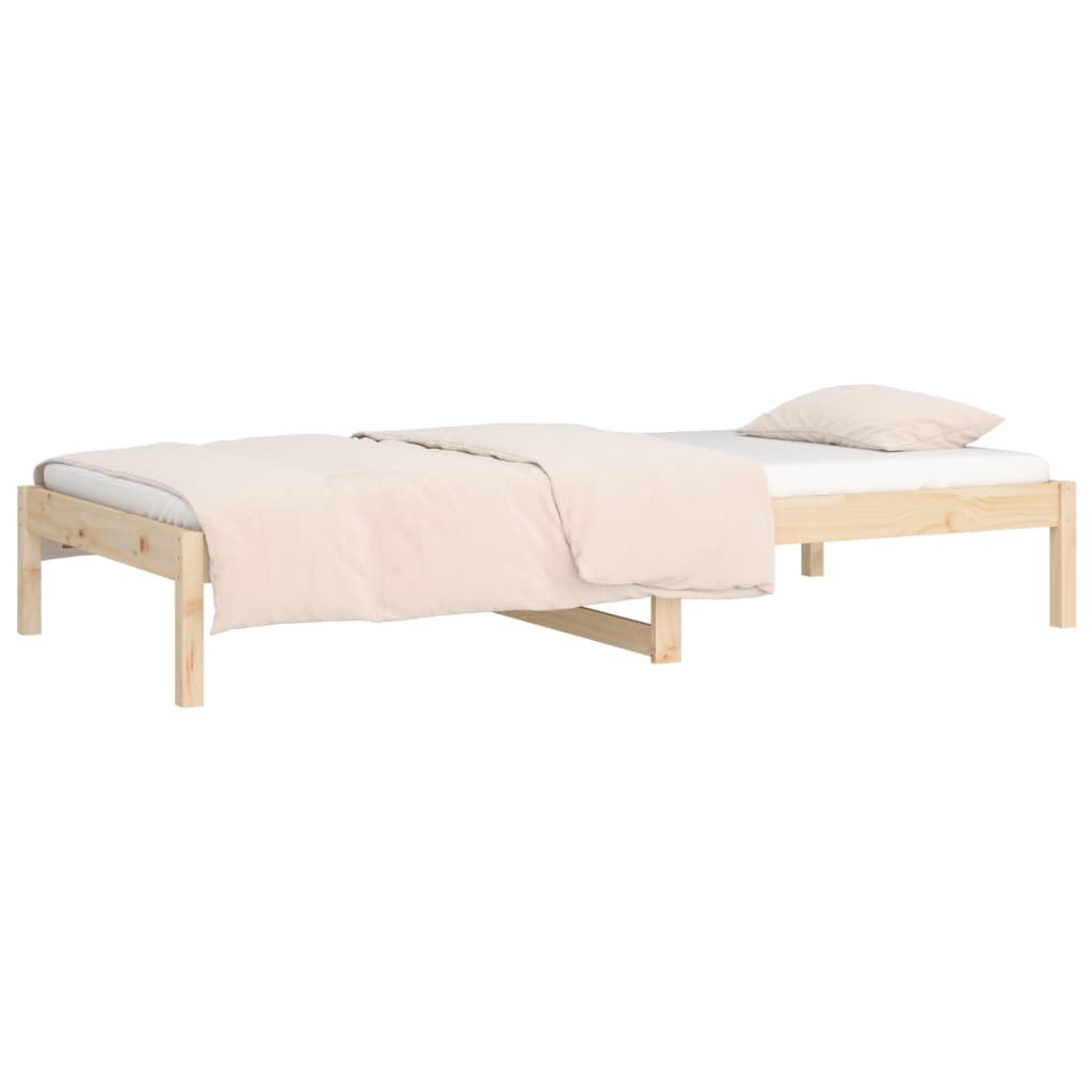 Slaapbank zonder matras 80x200 cm massief grenenhout