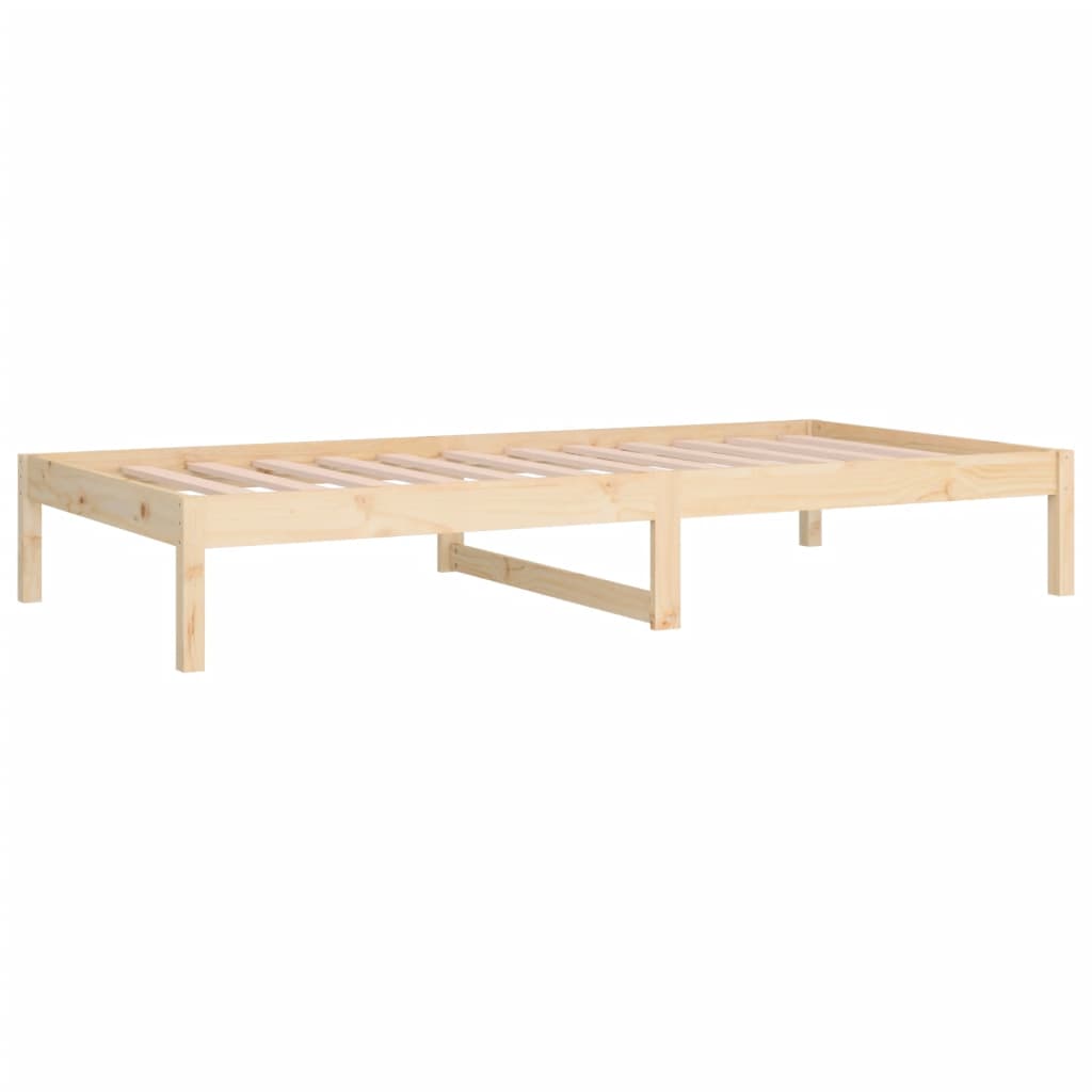 Slaapbank zonder matras 80x200 cm massief grenenhout