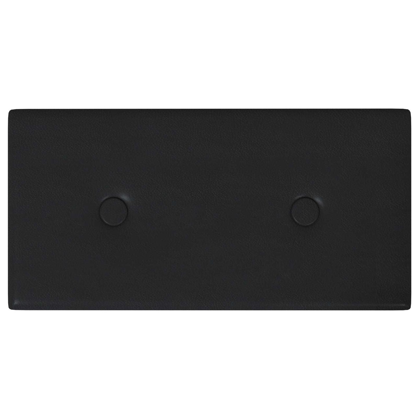 Wandhoofdbord 12 pcs Zwart 30 x 15 cm Nep Leer is nu te koop bij PeponiXL, paradijselijk wonen!