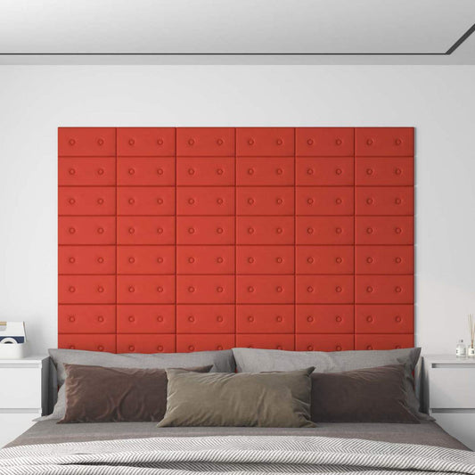 Wandhoofdbord 12 pcs Rood 30 x 15 cm Nep Leer is nu te koop bij PeponiXL, paradijselijk wonen!