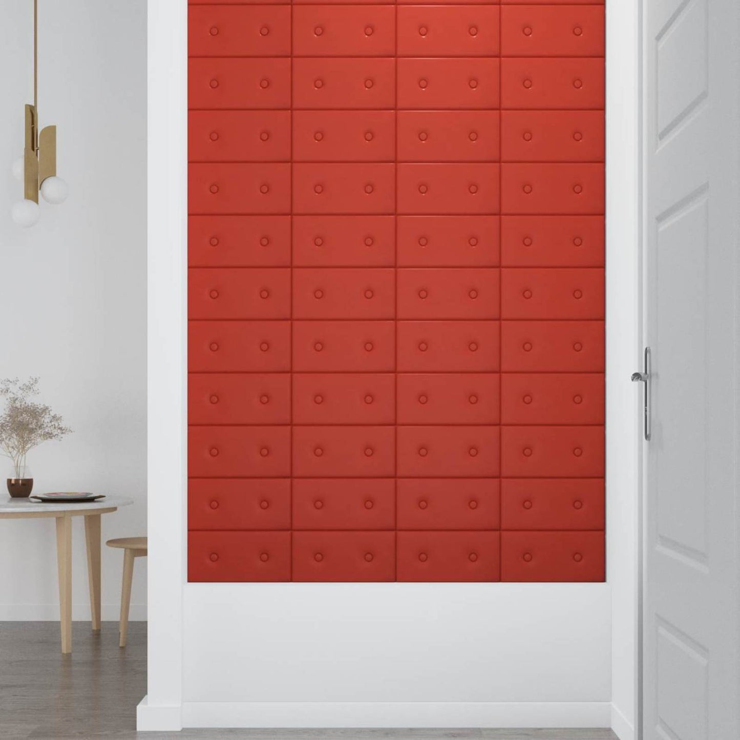 Wandhoofdbord 12 pcs Rood 30 x 15 cm Nep Leer is nu te koop bij PeponiXL, paradijselijk wonen!