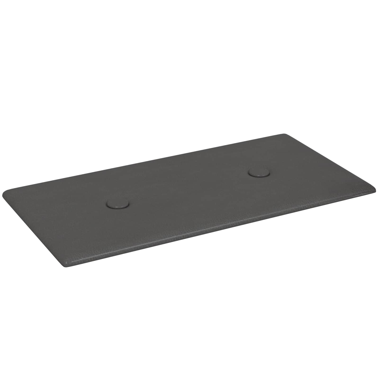 Wandhoofdbord 12 pcs Grijs 30 x 15 cm Nep Leer is nu te koop bij PeponiXL, paradijselijk wonen!