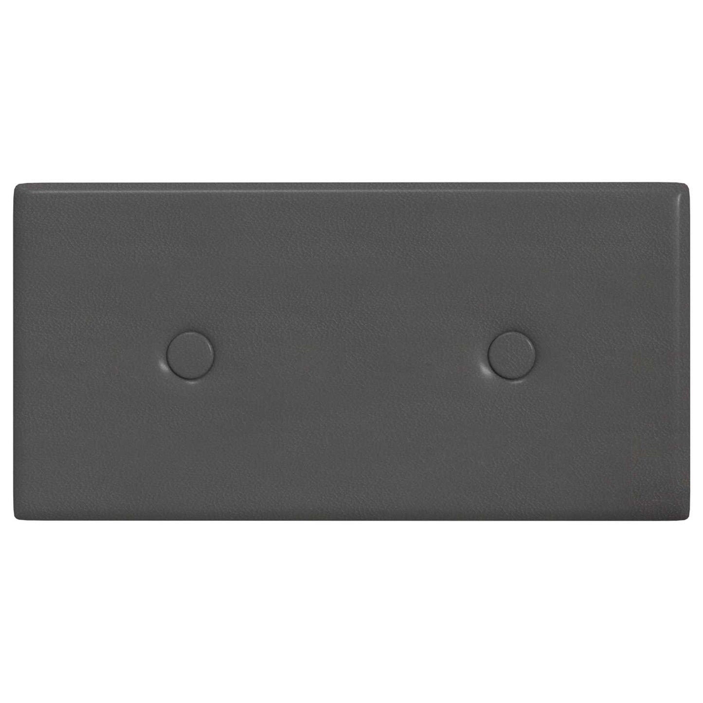 Wandhoofdbord 12 pcs Grijs 30 x 15 cm Nep Leer is nu te koop bij PeponiXL, paradijselijk wonen!