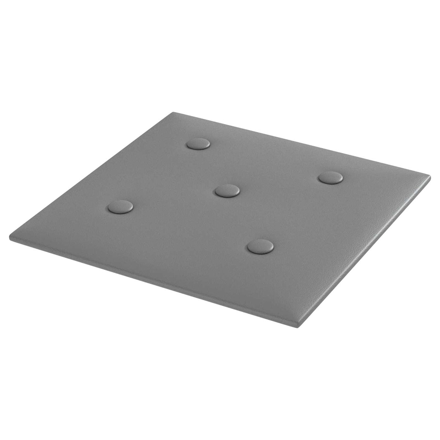 Wandhoofdbord 12 pcs Grijs 30 x 30 cm Nep Leer is nu te koop bij PeponiXL, paradijselijk wonen!