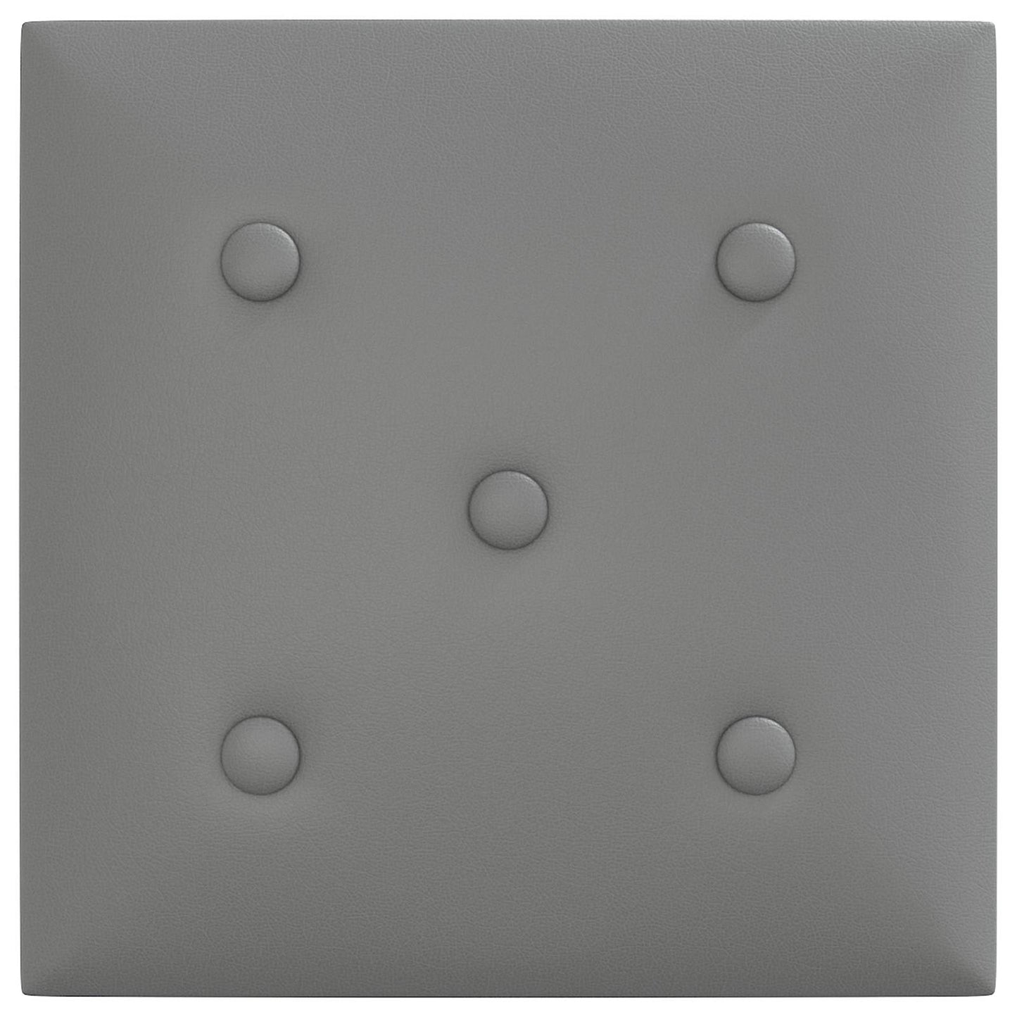 Wandhoofdbord 12 pcs Grijs 30 x 30 cm Nep Leer is nu te koop bij PeponiXL, paradijselijk wonen!