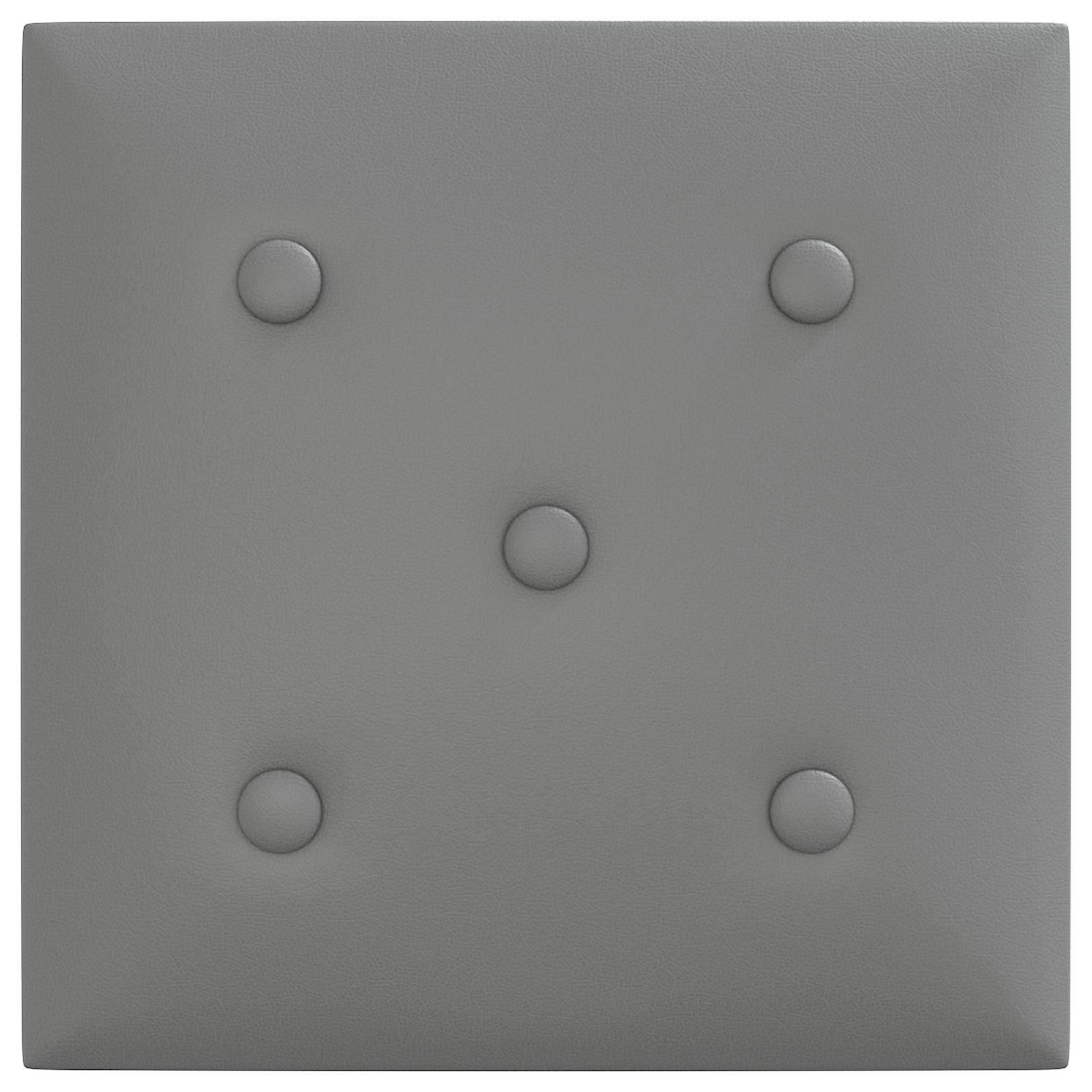 Wandhoofdbord 12 pcs Grijs 30 x 30 cm Nep Leer is nu te koop bij PeponiXL, paradijselijk wonen!