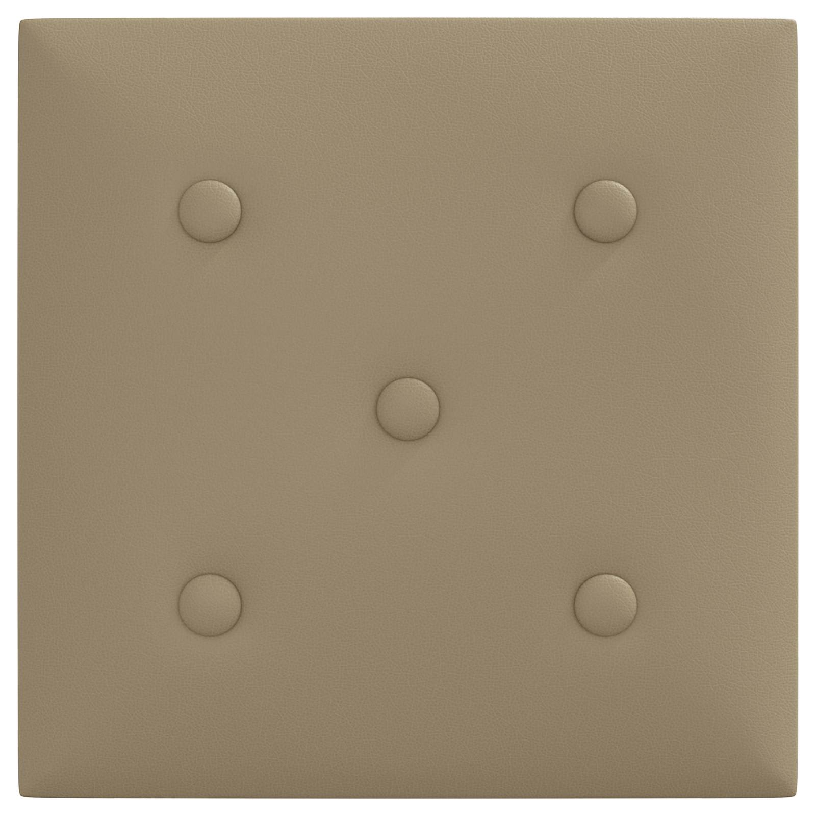 Wandhoofdbord 12 pcs Cappuccino 30 x 30 cm Nep Leer is nu te koop bij PeponiXL, paradijselijk wonen!