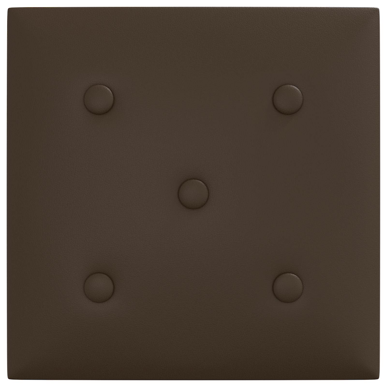 Wandhoofdbord 12 pcs Bruin 30 x 30 cm Nep Leer is nu te koop bij PeponiXL, paradijselijk wonen!