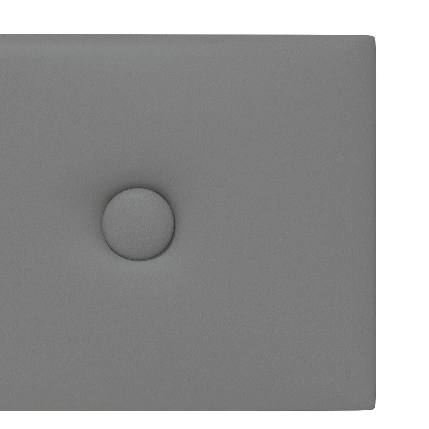 Wandhoofdbord 12 pcs Grijs 60 x 15 cm Nep Leer is nu te koop bij PeponiXL, paradijselijk wonen!