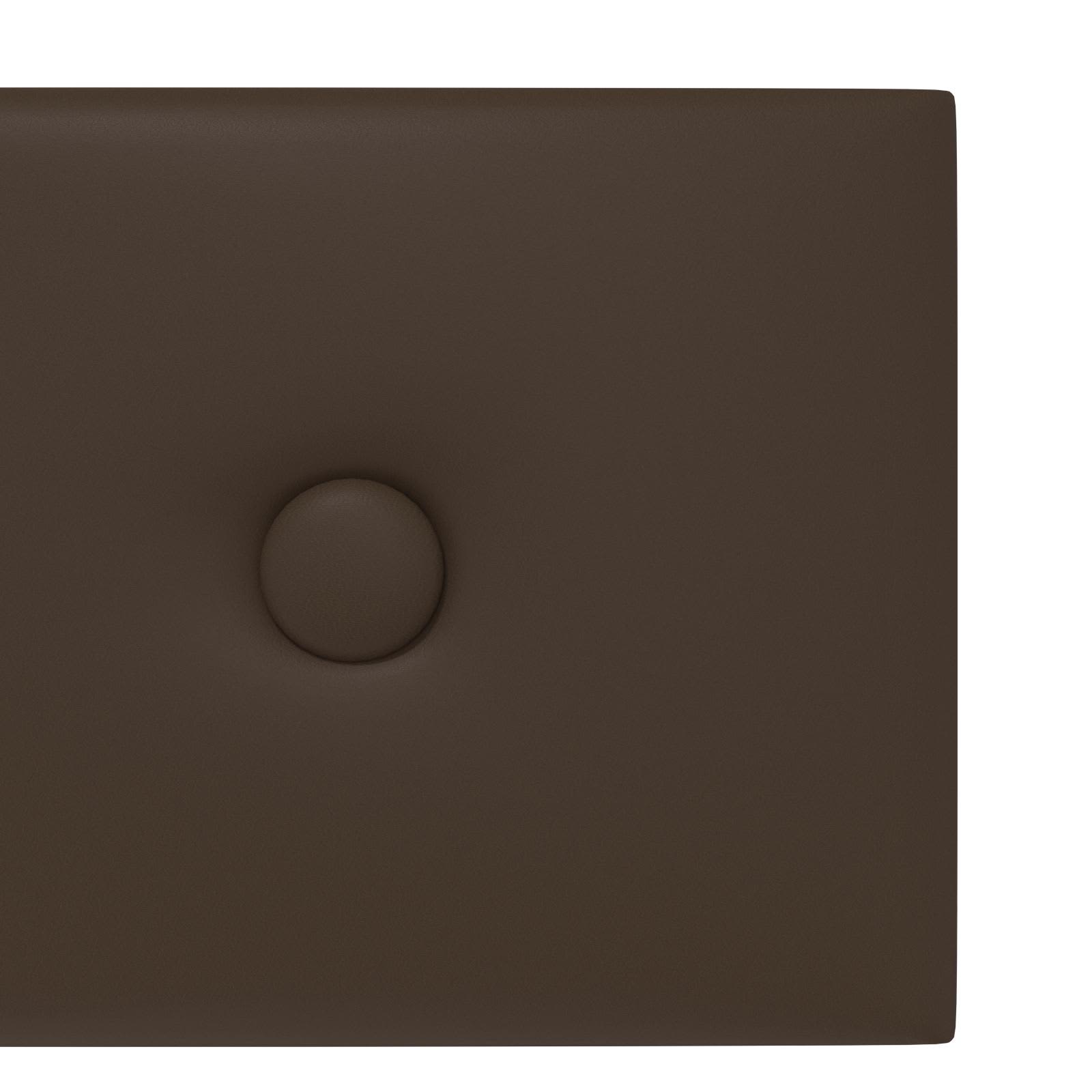 Wandhoofdbord 12 pcs Bruin 60 x 15 cm Nep Leer is nu te koop bij PeponiXL, paradijselijk wonen!