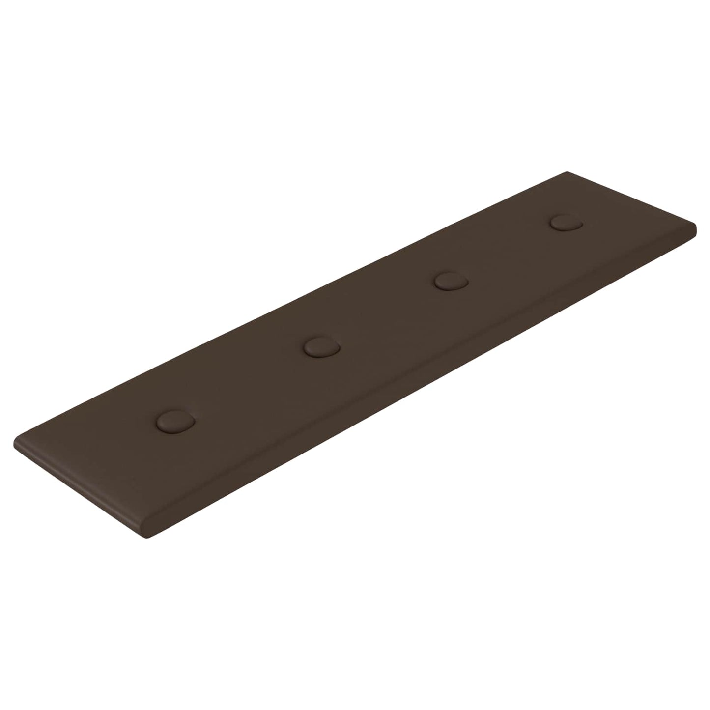 Wandhoofdbord 12 pcs Bruin 60 x 15 cm Nep Leer is nu te koop bij PeponiXL, paradijselijk wonen!