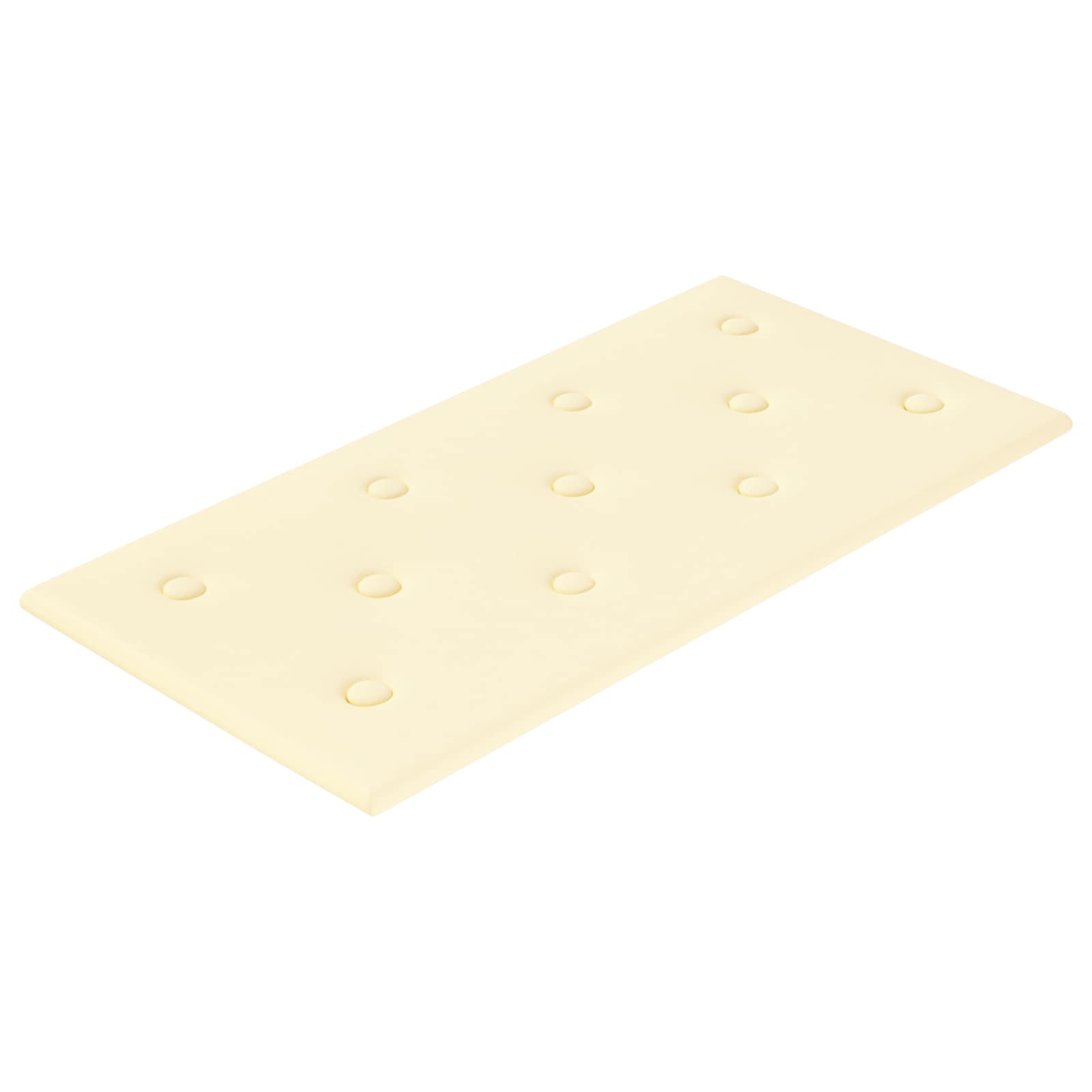 Wandhoofdbord 12 pcs Crème 60 x 30 cm Nep Leer is nu te koop bij PeponiXL, paradijselijk wonen!