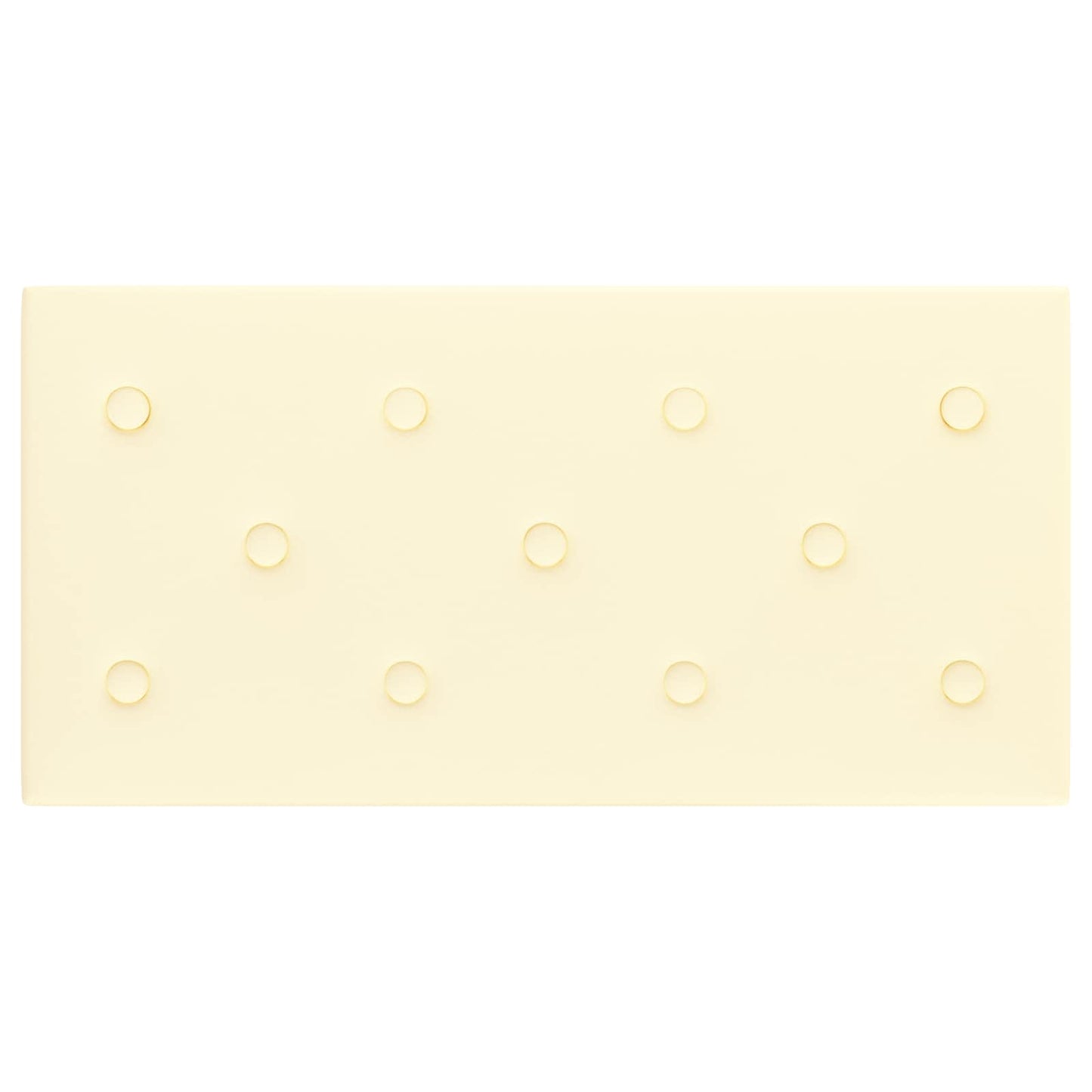 Wandhoofdbord 12 pcs Crème 60 x 30 cm Nep Leer is nu te koop bij PeponiXL, paradijselijk wonen!