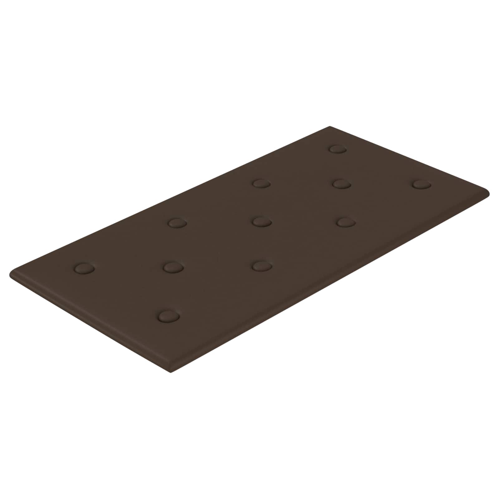 Wandhoofdbord 12 pcs Bruin 60 x 30 cm Nep Leer is nu te koop bij PeponiXL, paradijselijk wonen!