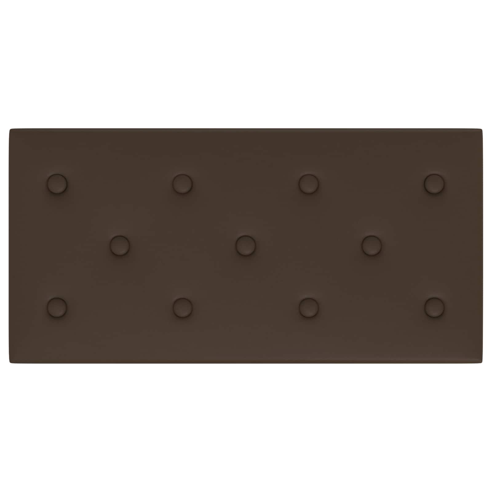 Wandhoofdbord 12 pcs Bruin 60 x 30 cm Nep Leer is nu te koop bij PeponiXL, paradijselijk wonen!
