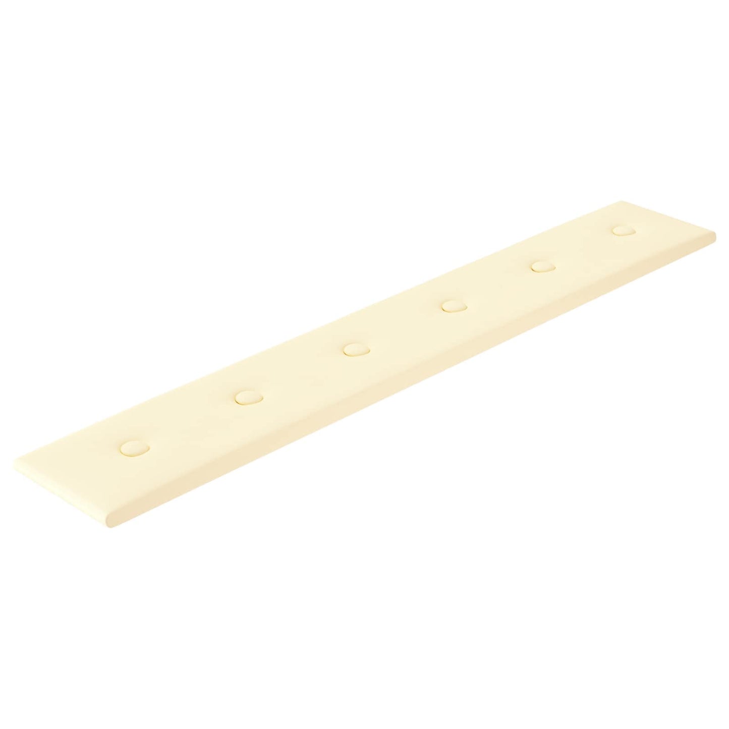 Wandhoofdbord 12 pcs Crème 90 x 15 cm Nep Leer is nu te koop bij PeponiXL, paradijselijk wonen!