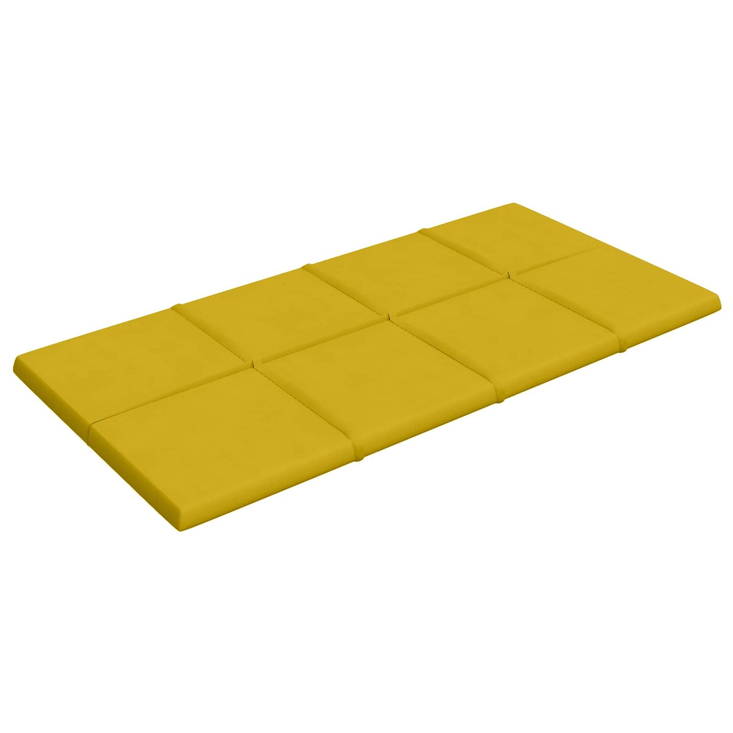 Wandhoofdbord 12 pcs Geel 60 x 30 cm Fluweel is nu te koop bij PeponiXL, paradijselijk wonen!
