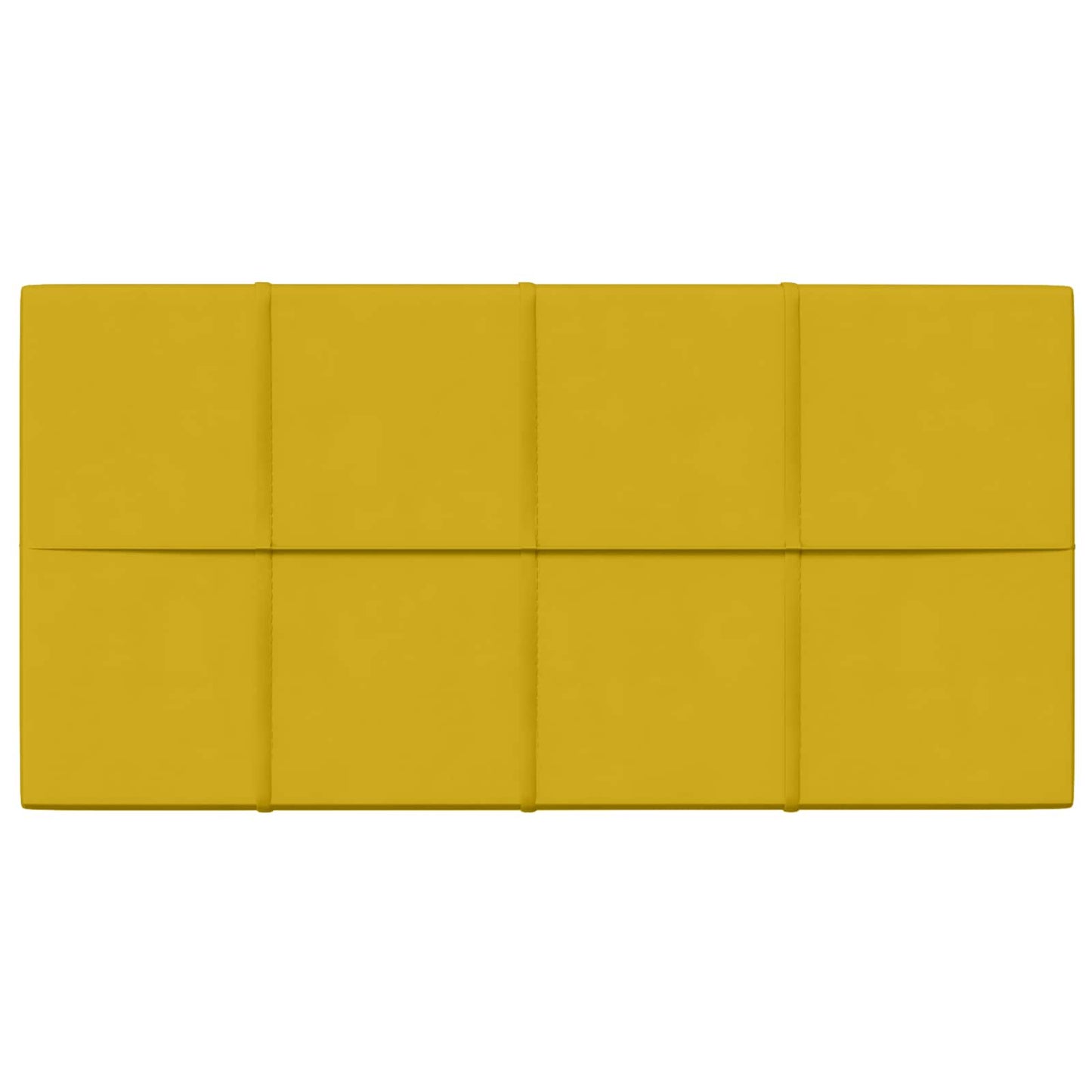 Wandhoofdbord 12 pcs Geel 60 x 30 cm Fluweel is nu te koop bij PeponiXL, paradijselijk wonen!