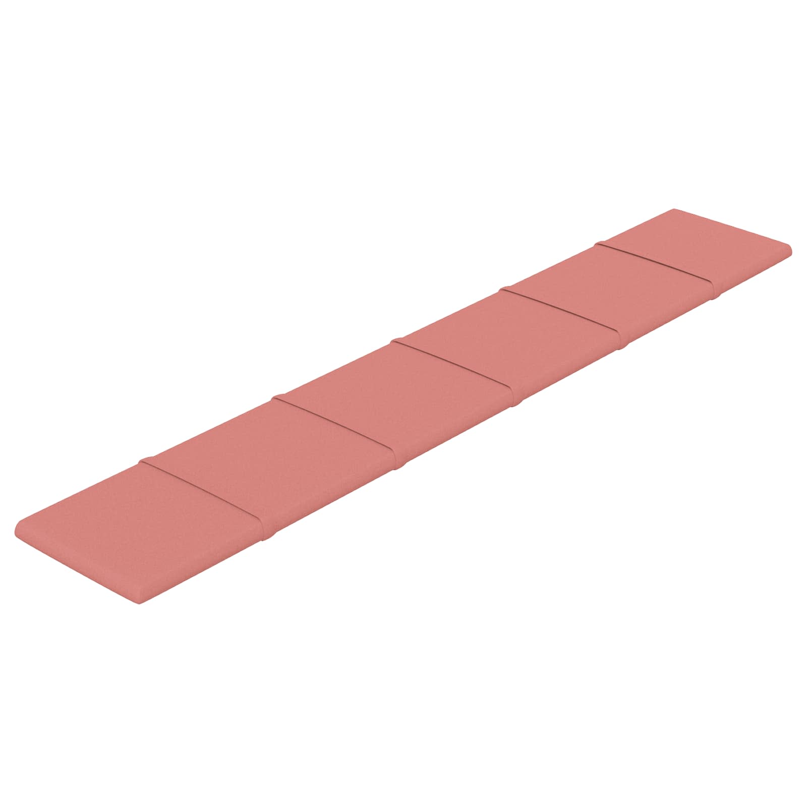 Wandhoofdbord 12 pcs Roze 90 x 15 cm Fluweel is nu te koop bij PeponiXL, paradijselijk wonen!