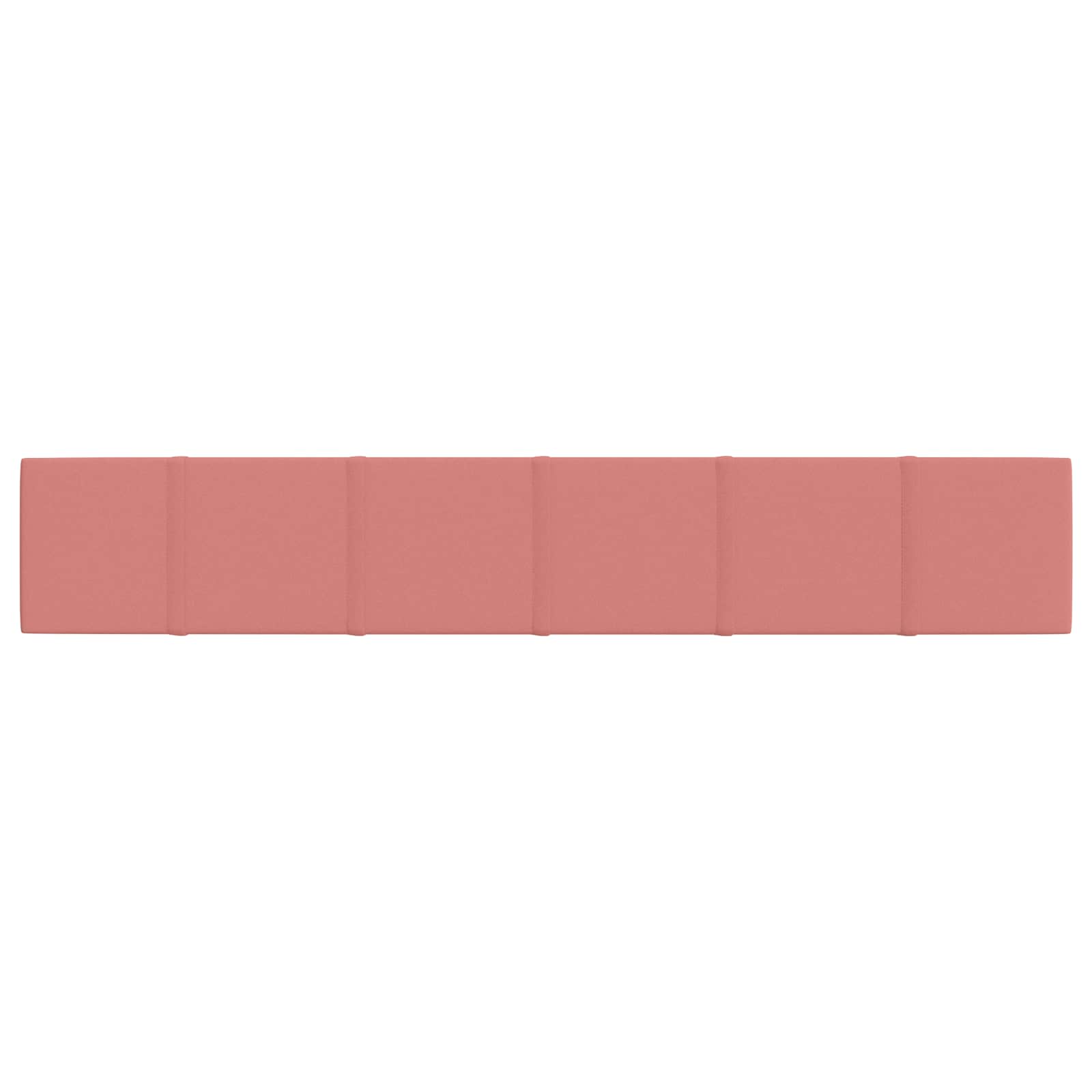 Wandhoofdbord 12 pcs Roze 90 x 15 cm Fluweel is nu te koop bij PeponiXL, paradijselijk wonen!