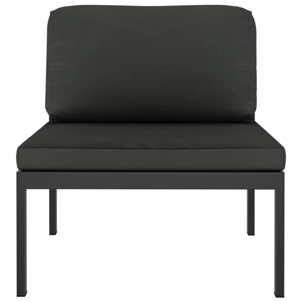 6-delige Loungeset met kussens aluminium antracietkleurig is nu te koop bij PeponiXL, paradijselijk wonen!