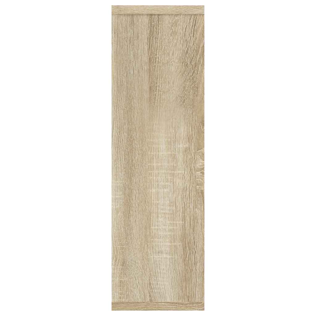 Wandschap 85x16x52,5 cm bewerkt hout sonoma eikenkleurig is nu te koop bij PeponiXL, paradijselijk wonen!